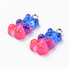 Transparent Resin Pendants RESI-R429-31B-3