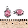 Natural Rhodonite Oval Pendants KK-U043-46P-F-3