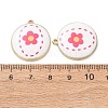 Plating Eco-Friendly Printed Alloy Pendants AL-CBAE25B-01B-G-2