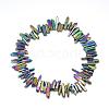 Plated Natural Quartz Crystal Beads Strands G-R435-09C-2