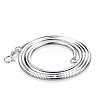 925 Sterling Silver Round Snake Chain Necklace STER-BB72406-A-3