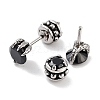 Claw 316 Surgical Stainless Steel Pave Black Cubic Zirconia Ear False Plugs for Women Men EJEW-Z050-36AS-2