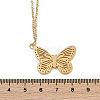 Butterfly 304 Stainless Steel Pendant Necklaces NJEW-L157-06G-5