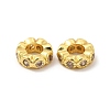 Rack Plating Brass Cubic Zirconia European Beads KK-G457-08G-2