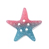 Gradient Color Opaque Resin Decoden Cabochons CRES-P036-01A-04-1