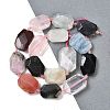 Natural Quartz Crystal/Rose Quartz & Agate/Tourmaline & Indian Agate Beads Strands G-B125-P26-01-2