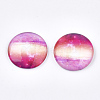 Starry Sky Pattern Printed Glass Cabochons X-GGLA-N004-25mm-D72-1