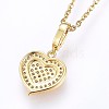 304 Stainless Steel Pendant Necklaces X-NJEW-H486-24G-2