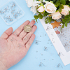 Bowknot Shape Brass Earring Hooks KK-HS0001-78P-3