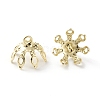 Brass Bead Cap Pendant Bails X-KK-H739-19G-2