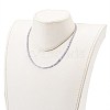 Natural Tanzanite Beaded Necklaces NJEW-JN03315-04-5