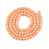 Opaque Solid Color Imitation Jade Glass Beads Strands EGLA-A044-P4mm-D33-3