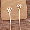 Alloy Hair Sticks OHAR-PW0006-22C-1