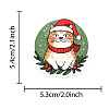 50Pcs Christmas Theme Kitten Cartoon PVC Self-Adhesive Waterproof Stickers PW-WG3E9C9-01-4