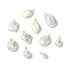 10Pcs 10 Styles Natural Baroque Keshi Pearl Pendants KK-CJ0003-62-8