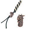 Outdoor EDC Tool Brass Parachute Rope European Beads KK-WH0081-45R-1