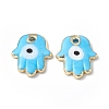 Brass Enamel Pendants LS-KK-A176-04G-04-2