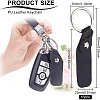 BENECREAT PU Leather Keychain KEYC-BC0001-12-2