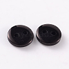 2-Hole Flat Round Resin Sewing Buttons for Costume Design BUTT-E119-36L-13-2