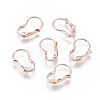 304 Stainless Steel Leverback Earring Findings STAS-H380-08RG-1