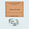 304 Stainless Steel Rotating Cuff Rings FS-WG14209-05-1