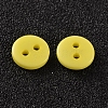 2-Hole Flat Round Resin Sewing Buttons for Costume Design BUTT-E119-18L-18-2
