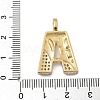 Brass Micro Pave Cubic Zirconia Pendants KK-B126-02G-A-3