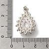 Rack Plating Brass Micro Pave Cubic Zirconia Pendant KK-H485-39P-4