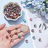 100Pcs Glass European Beads GLAA-SP0001-87-3