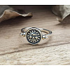 Zinc Alloy Finger Two Sided Rotatable Finger Rings FS-WG6AB10-02-2