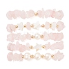 5Pcs 5 Style Natural Mixed Gemstone Chips Stretch Bracelets Set BJEW-JB09551-3