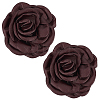 2Pcs Detachable Imitation Leather Shoe Buckle Clips AJEW-AR0005-03A-1