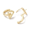 Brass Stud Earring Findings KK-U013-11G-2