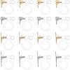 Unicraftale 32Pcs 4 Style 304 Stainless Steel & Plastic Clip-on Earring Findings STAS-UN0037-98-1