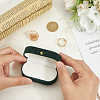 1Pc Rectangle Velvet Couple Rings Box CON-BBC0001-20B-3
