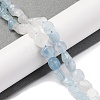 Natural Rainbow Moonstone & Aquamarine Beads Strands G-L610-B03-01-2