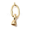 Brass Fold Over Clasps KK-Q001-20G-1