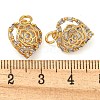 Rack Plating Brass Micro Pave Cubic Zirconia Pendants KK-Z063-17G-3