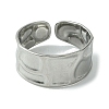 Non-Tarnish 304 Stainless Steel Open Cuff Ring RJEW-L110-019P-2