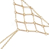 Brass Cable Chains Ring Bracelets for Women BJEW-JB11484-01-4