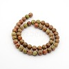 Natural Gemstone Round Bead Strands G-J302-07-4mm-2