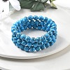 Synthetic Turquoise Jasper Bead Stretch Bracelets BJEW-K212-B-022-3