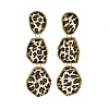 Alloy acrylic Dangle Stud Earrings LS-EJEW-M075-01G-03-4
