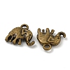 Tibetan Style Alloy Charms TIBEP-S319-074AB-NR-2