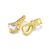 Rack Plating Brass Micro Pave Cubic Zirconia Charms KK-C074-01G-2