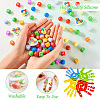 54Pcs 12 Style Food Grade Eco-Friendly Silicone Beads SIL-TA0001-66-5