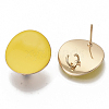 Light Gold Plated Iron Stud Earring Findings X-IFIN-T014-01N-NR-2