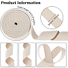 Polyester-Cotton Flat Ribbon OCOR-WH0074-23-2