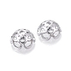 UV Plated ABS Bead Caps OACR-D316-04B-12-2