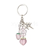 Transparent Resin Acrylic Pendants Keychain KEYC-JKC00841-1